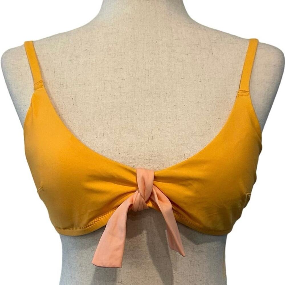 Women’s‎ aerie bikini top Tie accent. Vibrant, orange size  L  new tag.
